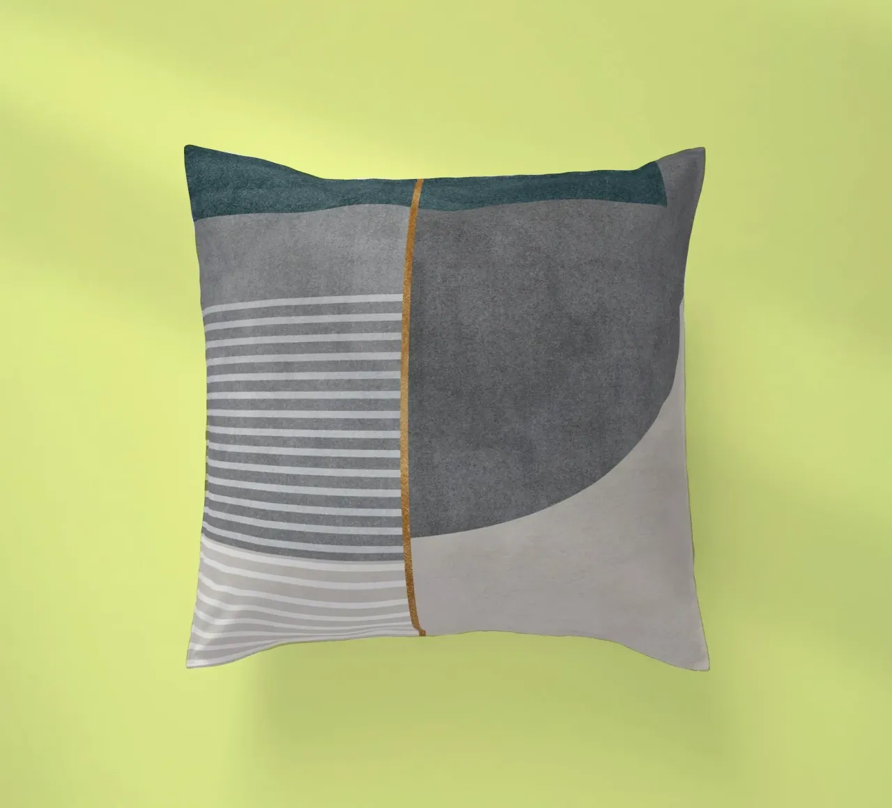 abstract shapes frames and lines Kissen von vintageshop