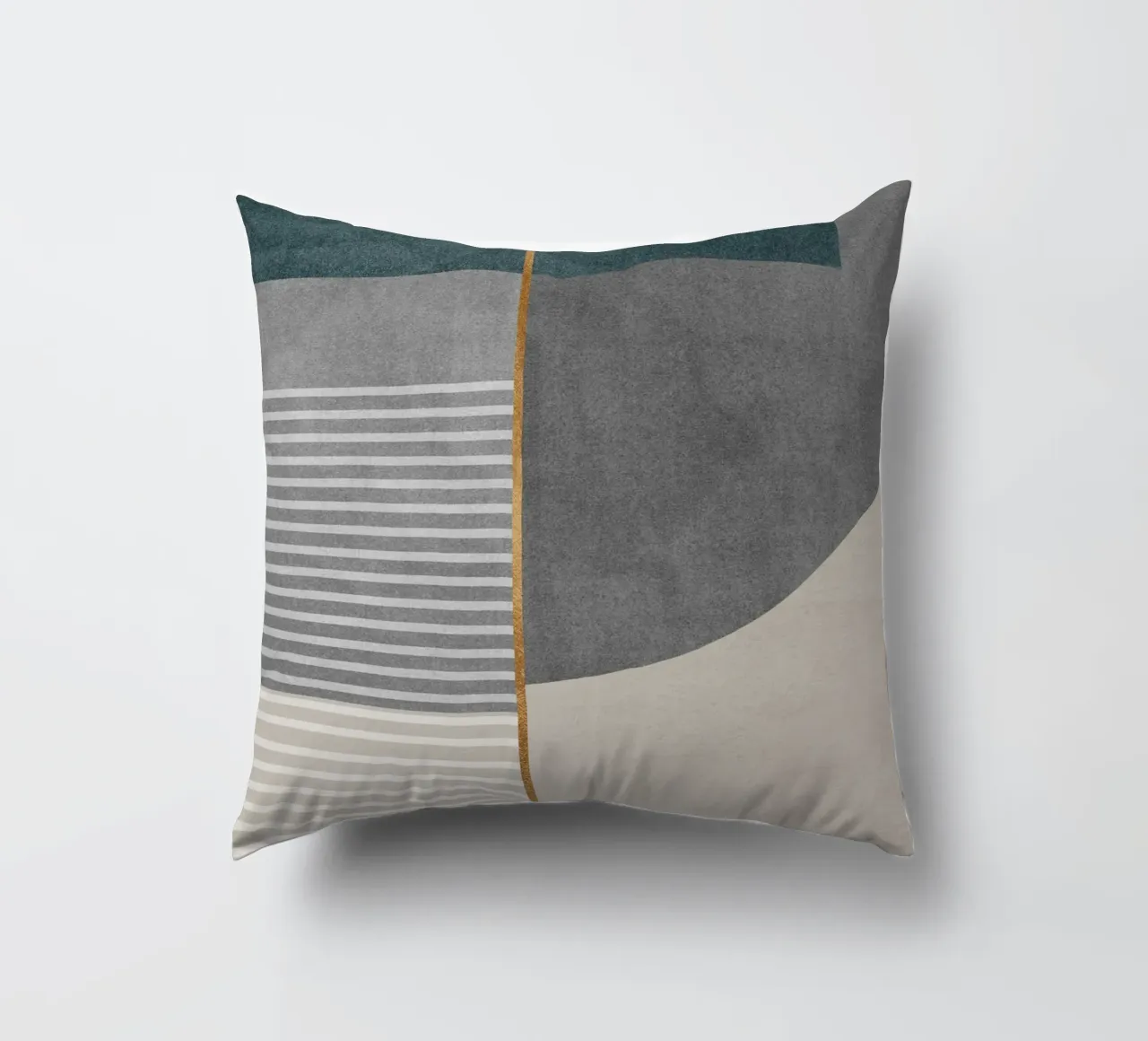 abstract shapes frames and lines Kissen von vintageshop