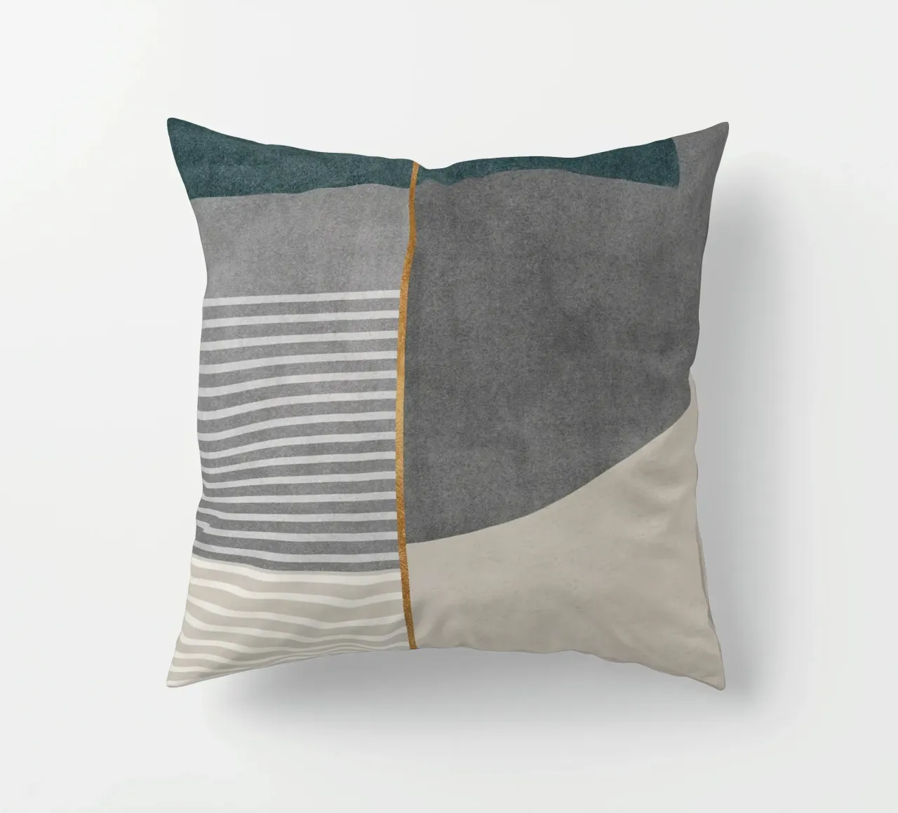 abstract shapes frames and lines Kissen von vintageshop
