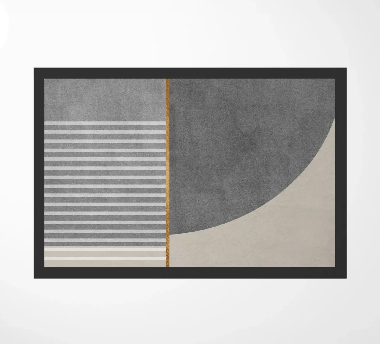 abstract shapes frames and lines paillasson de vintageshop