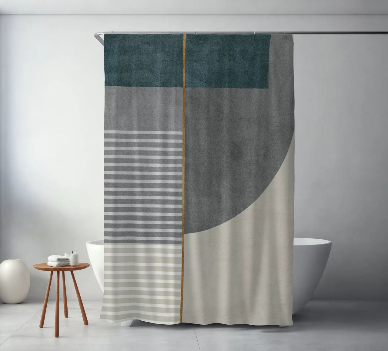 abstract shapes frames and lines tenda da doccia da vintageshop