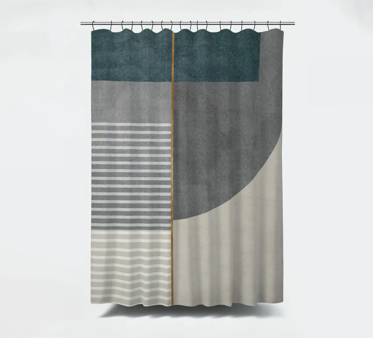 abstract shapes frames and lines Duschvorhang von vintageshop