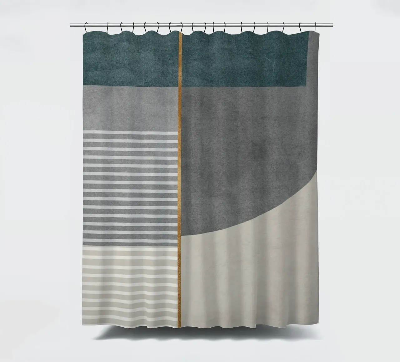 abstract shapes frames and lines Duschvorhang von vintageshop