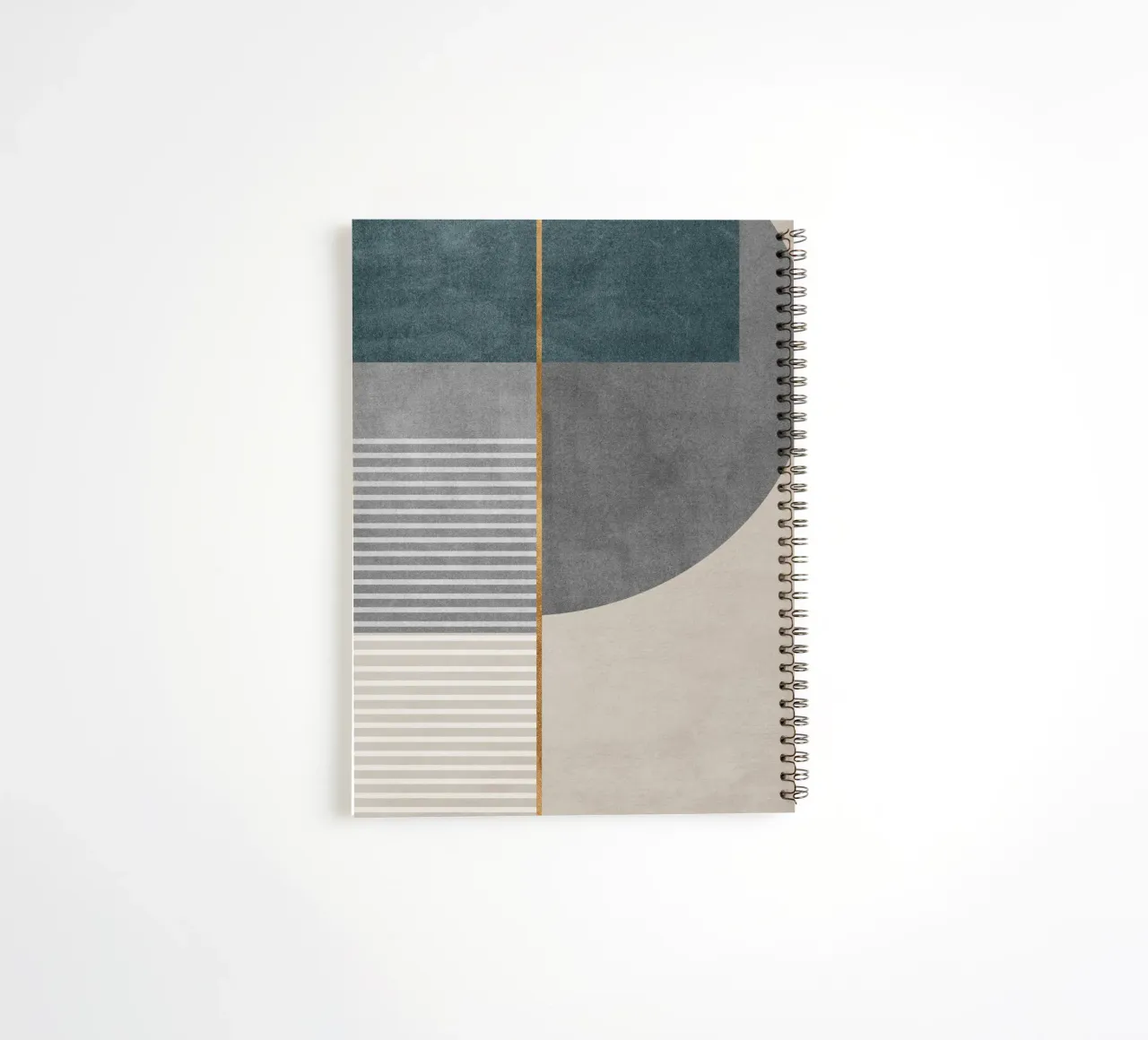 abstract shapes frames and lines spiral notebook by vintageshop