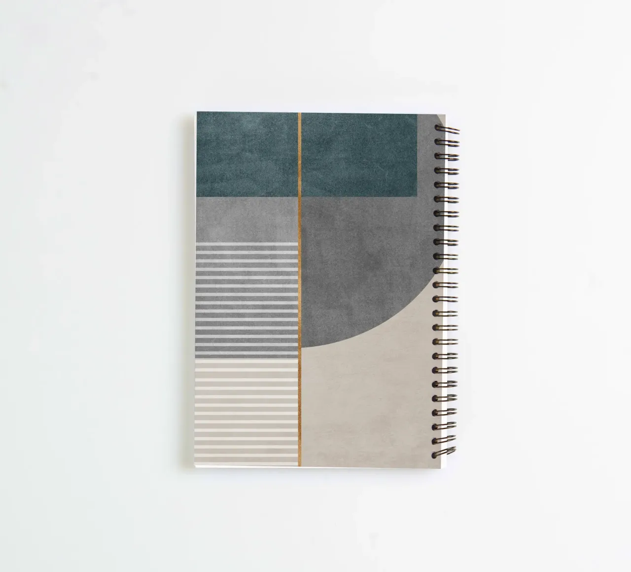 abstract shapes frames and lines spiral notebook by vintageshop