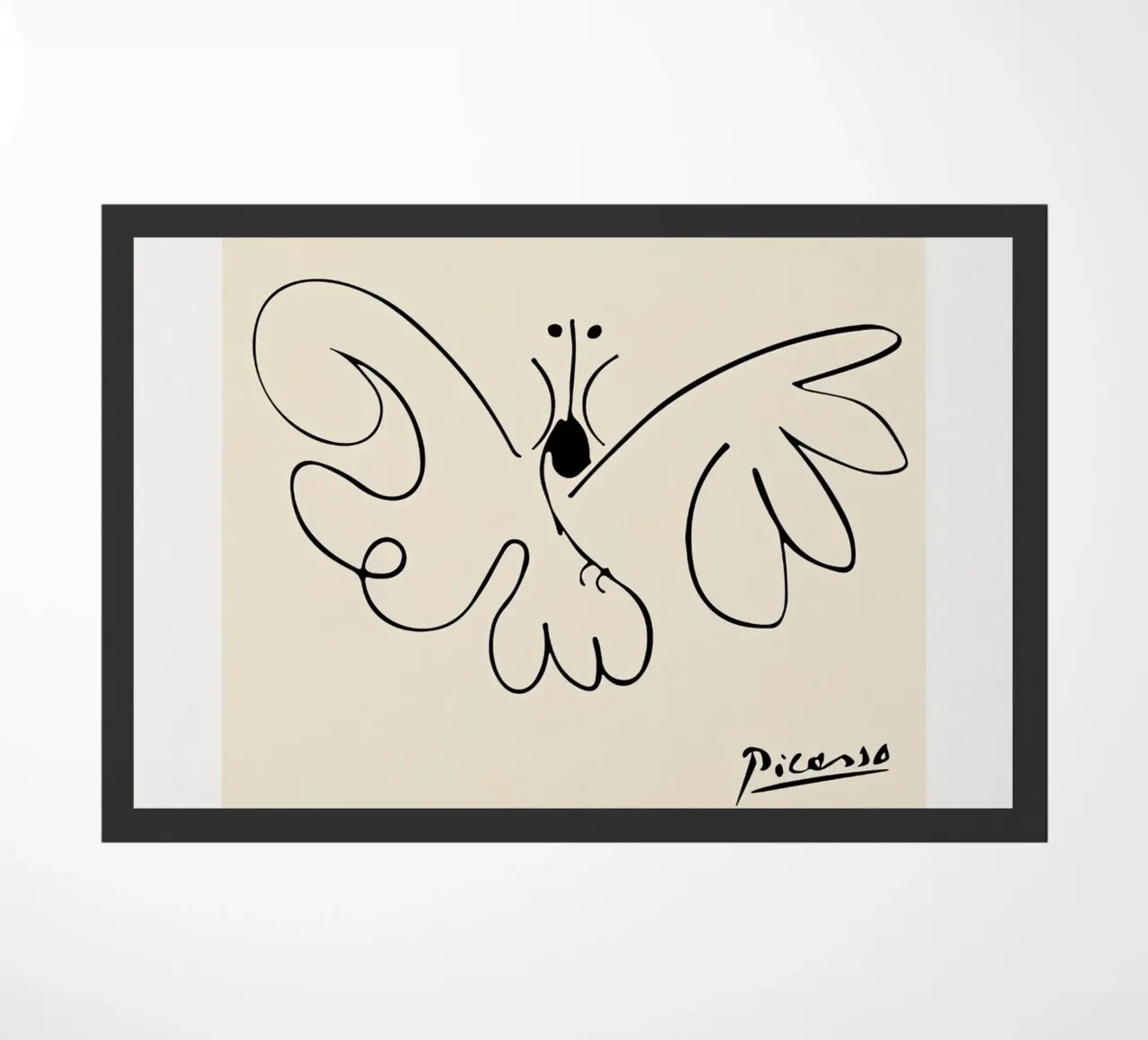 Schizzo di farfalla di Picasso zerbino da Jam Poster