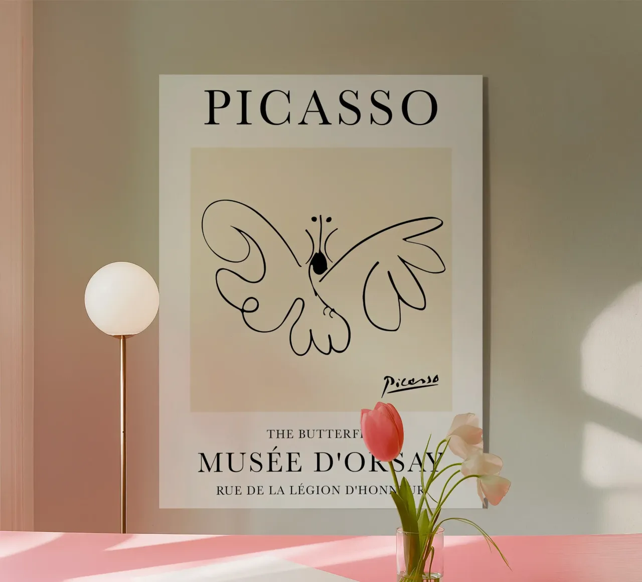 Schizzo di farfalla di Picasso plexiglass da Jam Poster