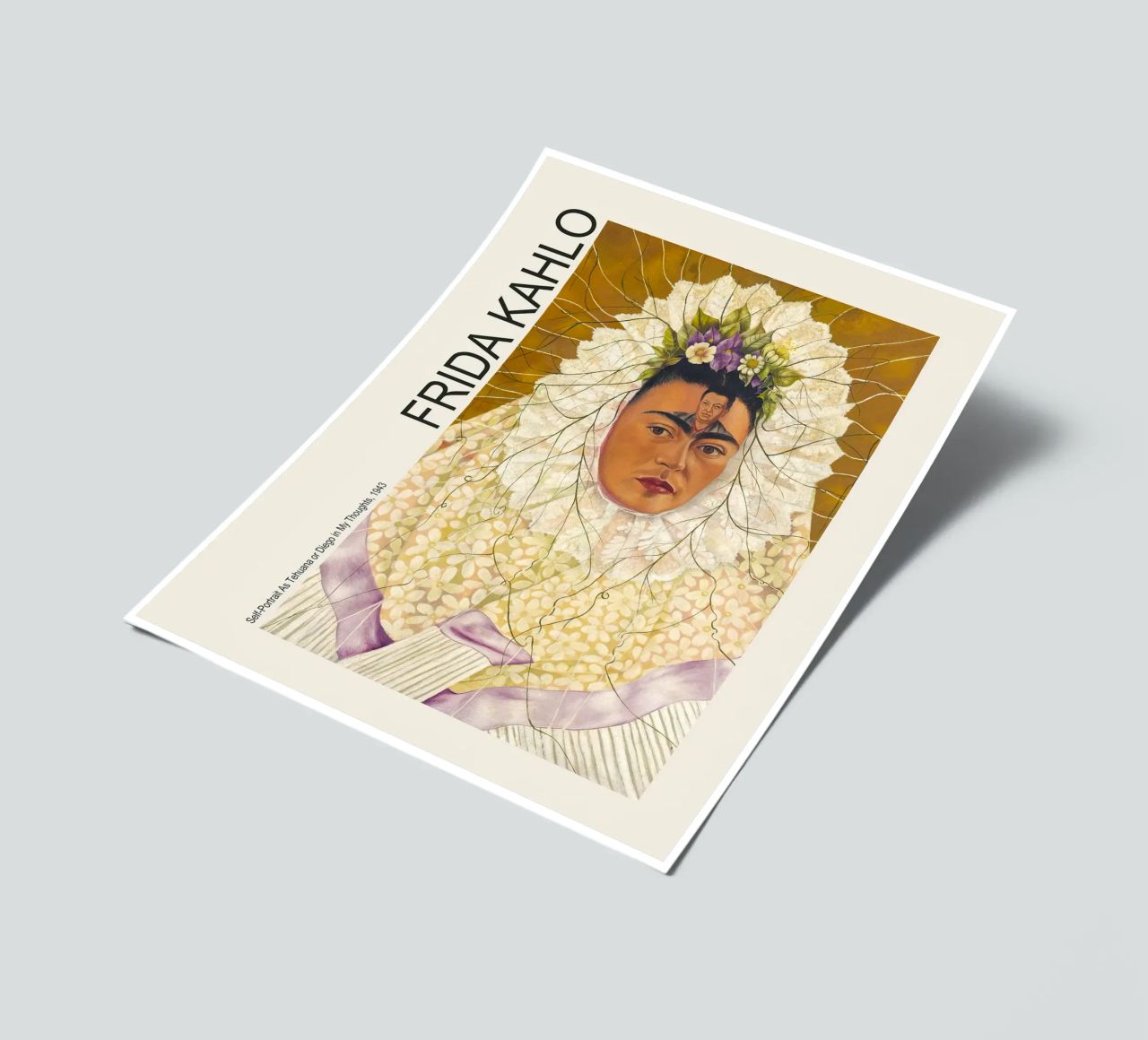 Self Portrait As Tehuana Or Diego In My Thoughts Stickerbogen von estellebardal