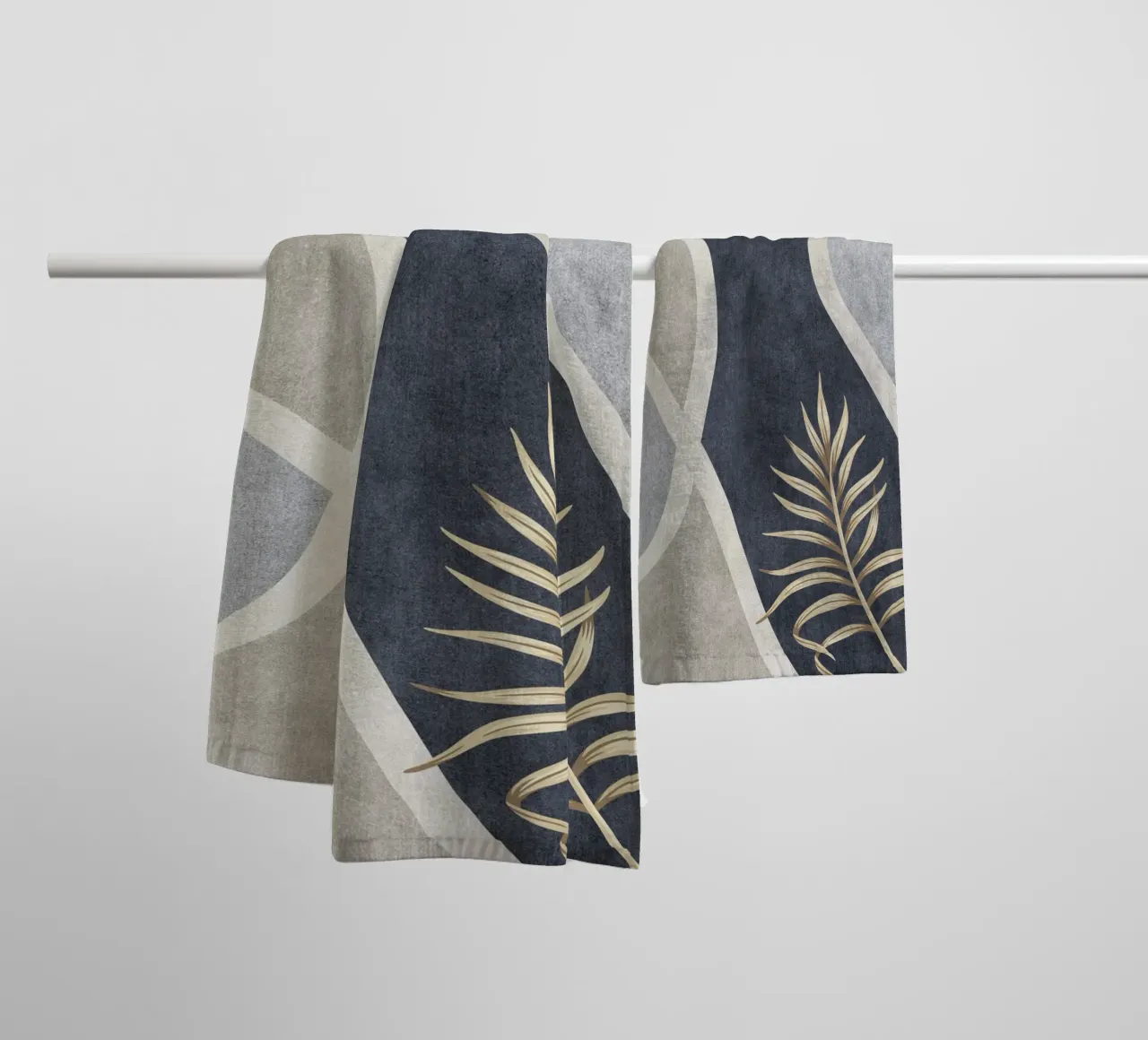 abstract shapes love towel by vintageshop