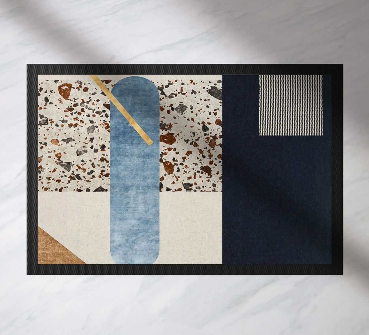 modern abstract art paillasson de vintageshop