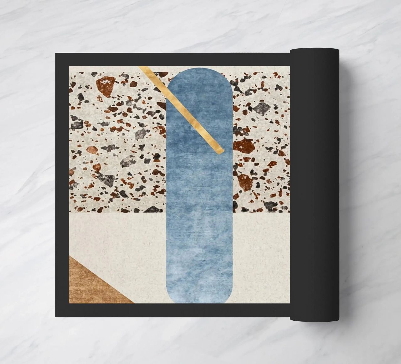 modern abstract art paillasson de vintageshop