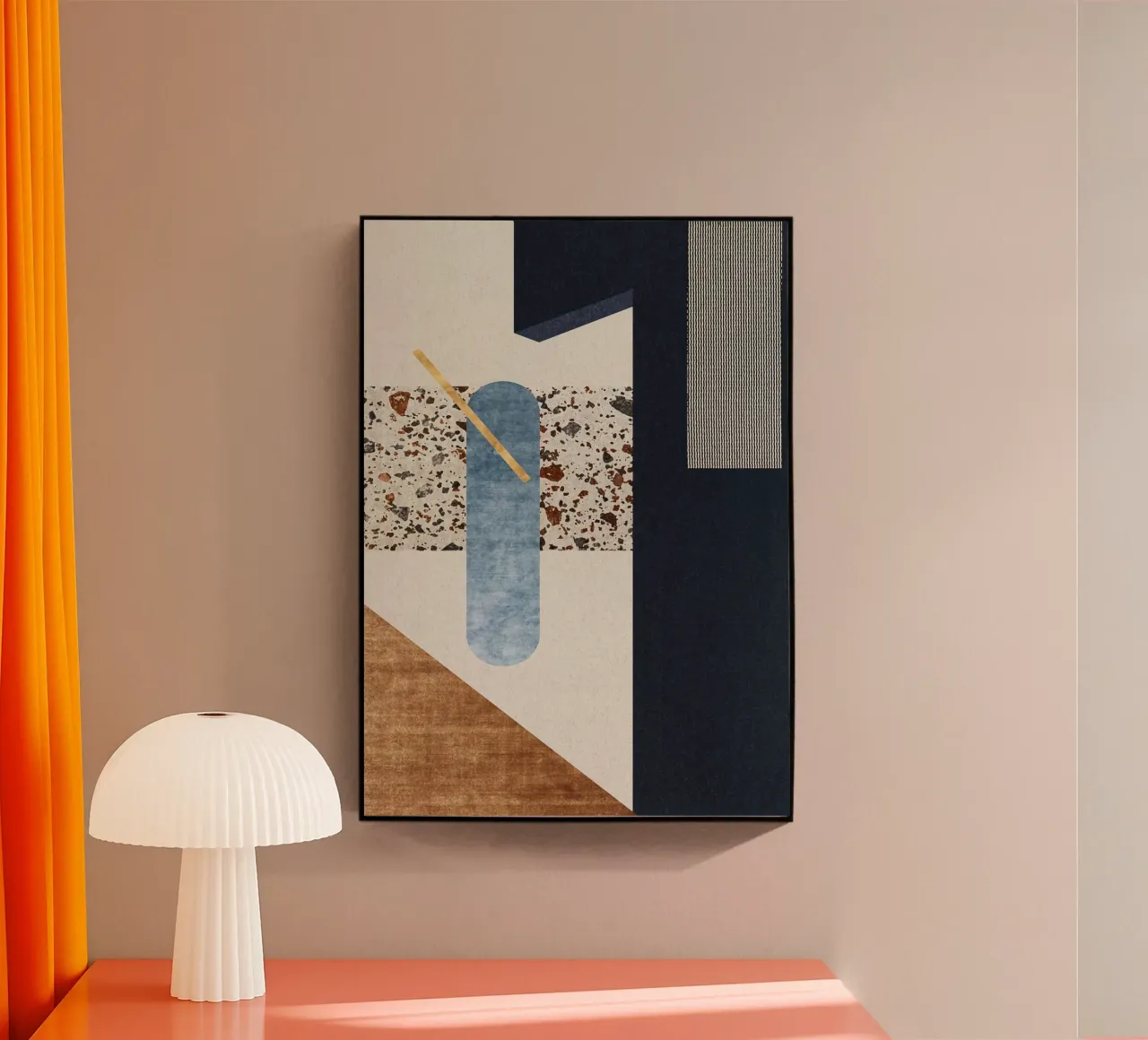 modern abstract art plexiglass da vintageshop
