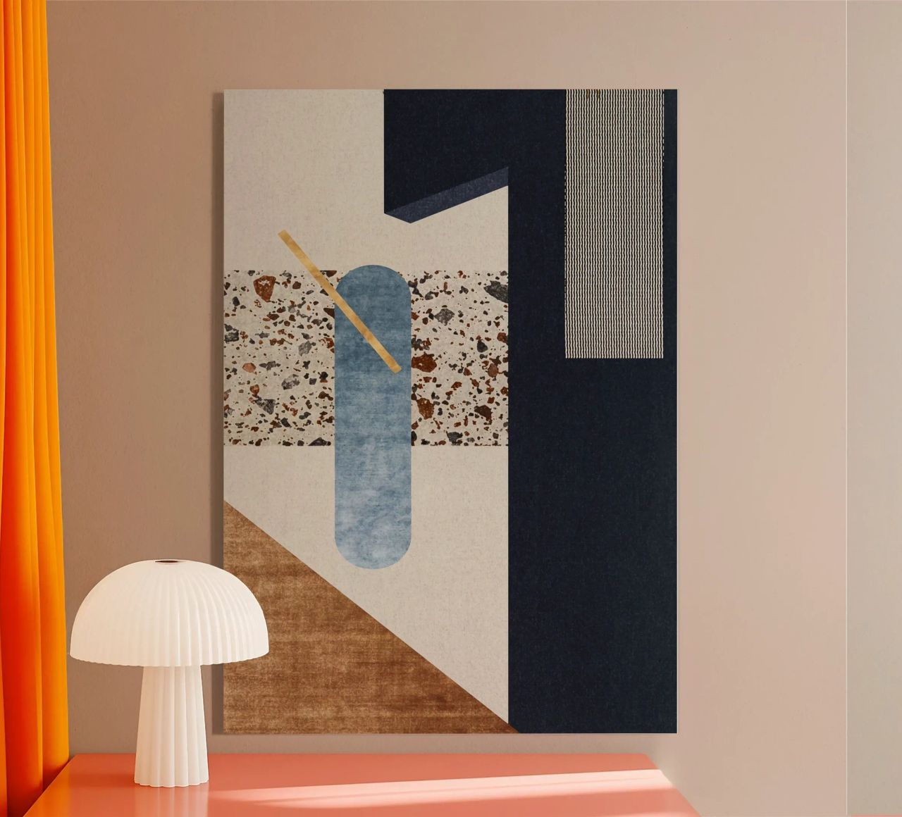 modern abstract art metacrilato de vintageshop