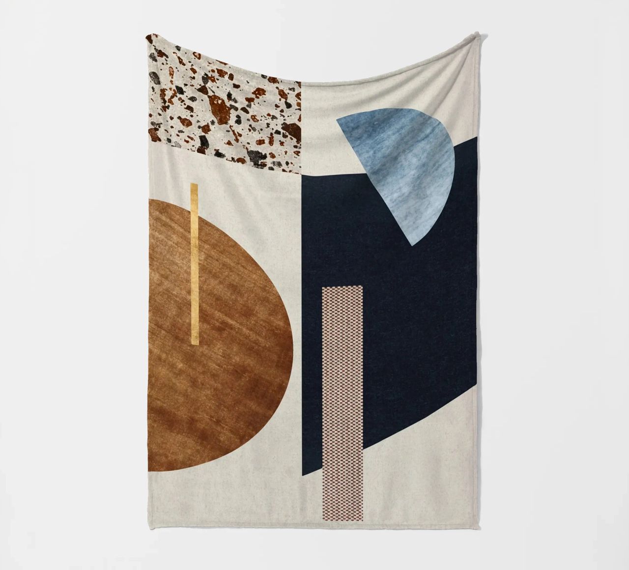 modern abstract art texture coperta in pile da vintageshop