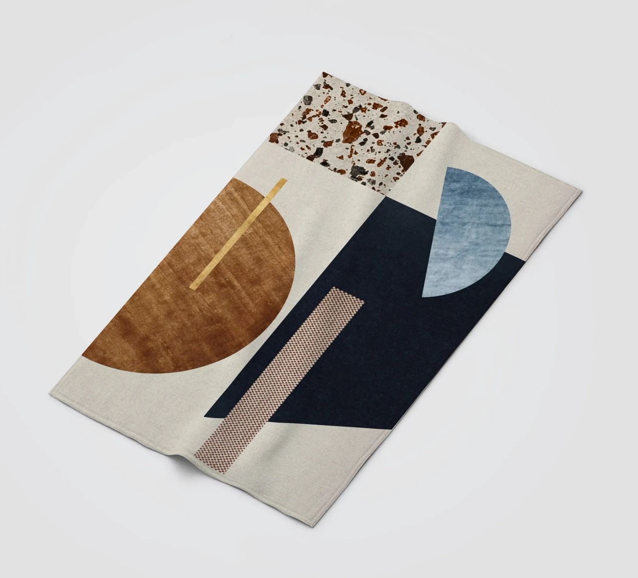 modern abstract art texture coperta in pile da vintageshop