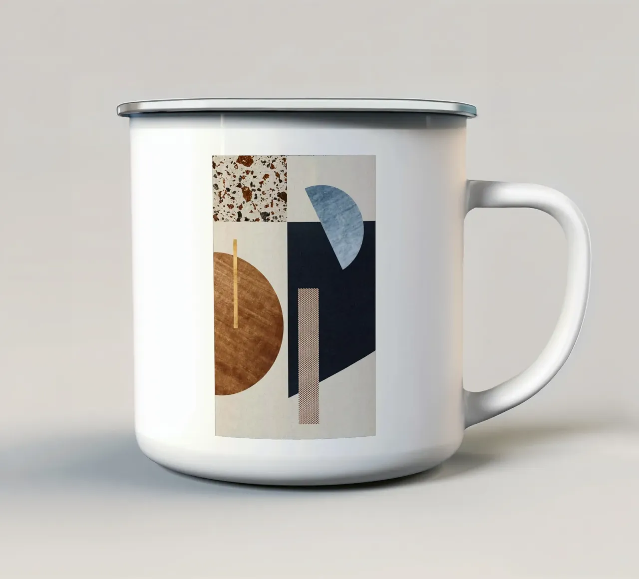 modern abstract art texture Emaille Tasse von vintageshop