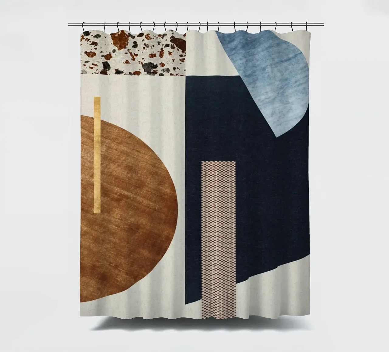 modern abstract art texture tenda da doccia da vintageshop