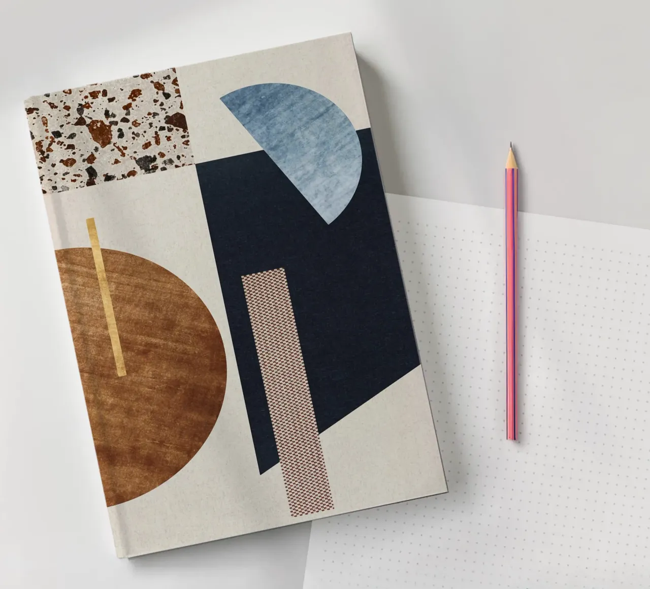 modern abstract art texture Notizbuch von vintageshop