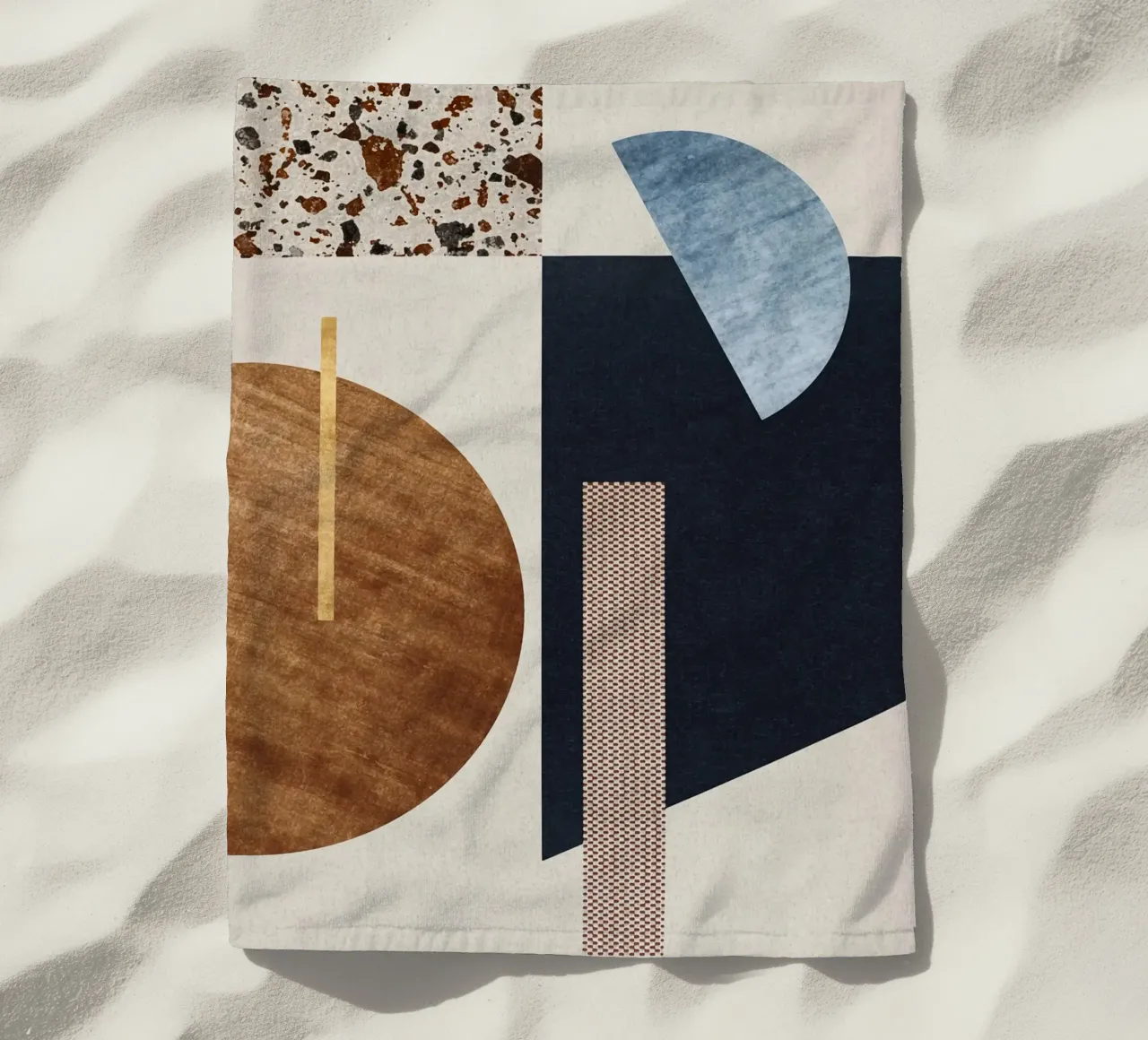 modern abstract art texture toalla de playa de vintageshop