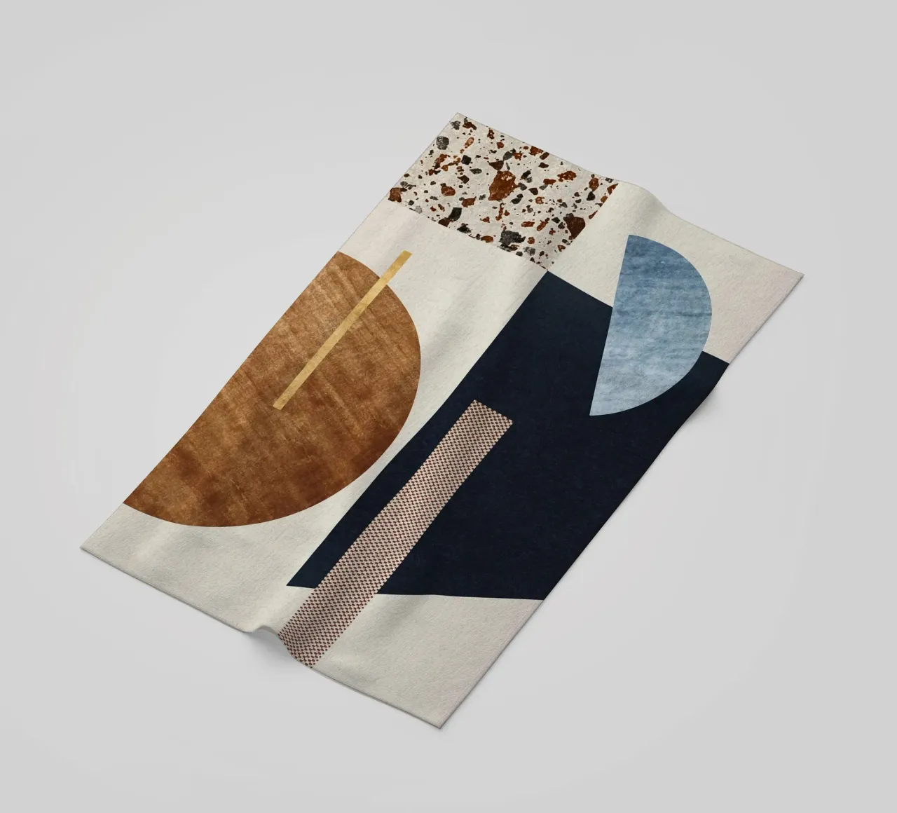 modern abstract art texture telo mare da vintageshop