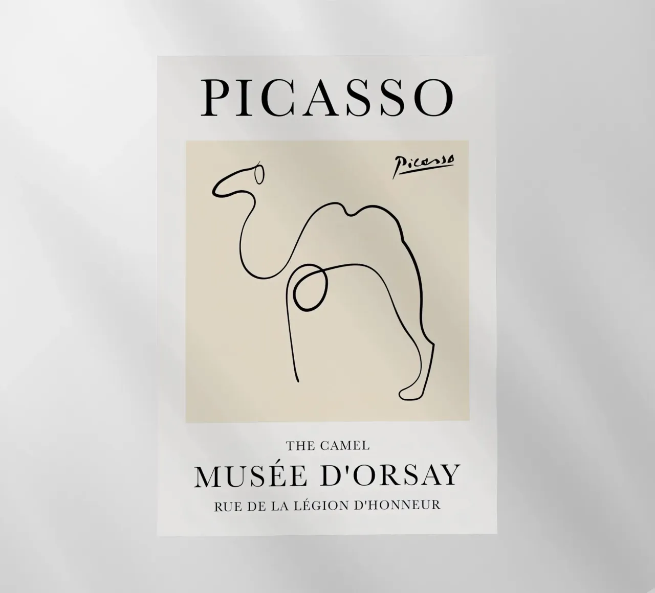 Linea di schizzo Picasso Camel pellicola backlit da Jam Poster