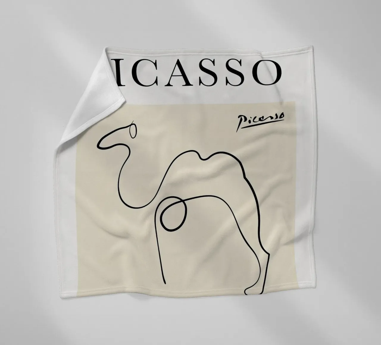 Linea di schizzo Picasso Camel coperta in pile da Jam Poster