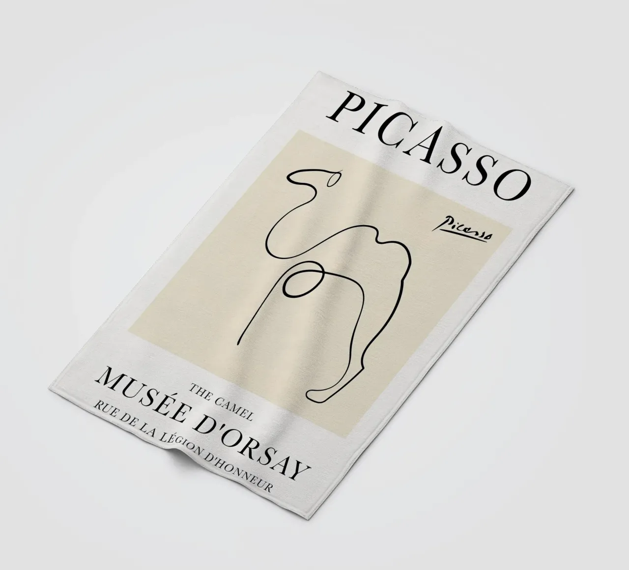 Linea di schizzo Picasso Camel coperta in pile da Jam Poster