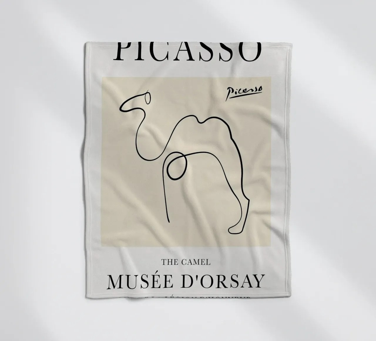 Linea di schizzo Picasso Camel coperta in pile da Jam Poster