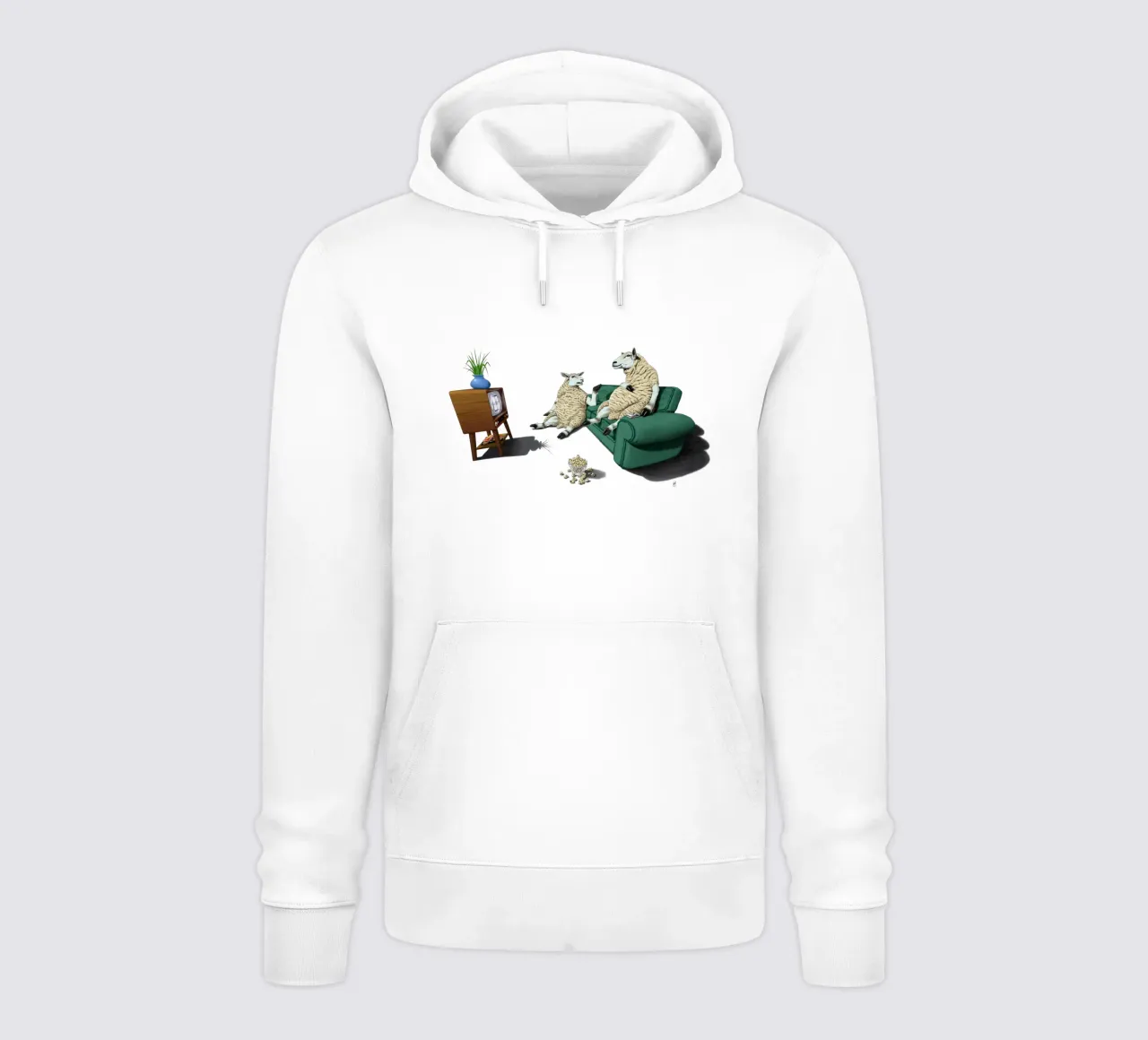 Sheep (Wordless) felpa con cappuccio da Rob Art | Illustration