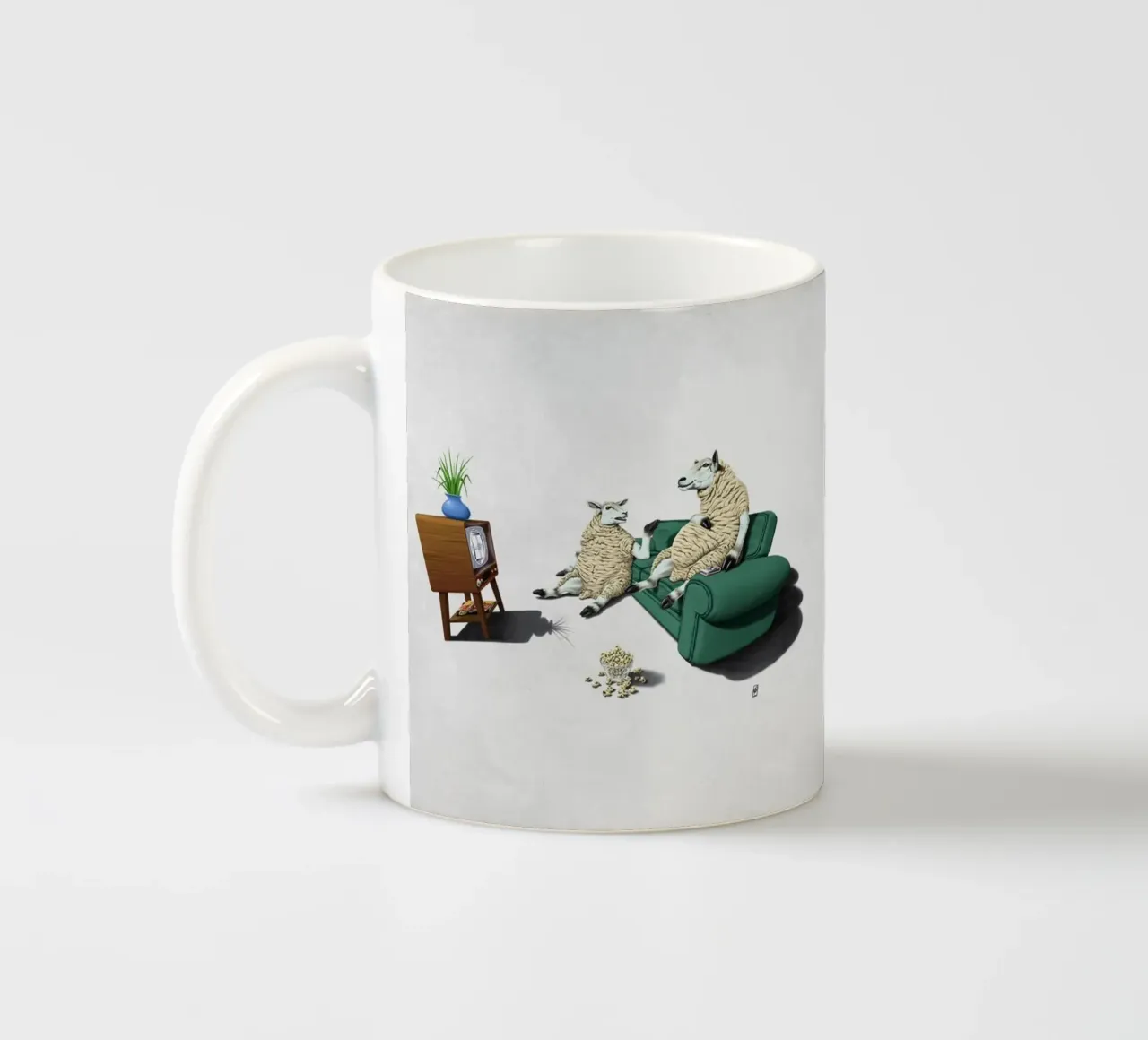 Sheep (Wordless) tazza in ceramica da Rob Art | Illustration