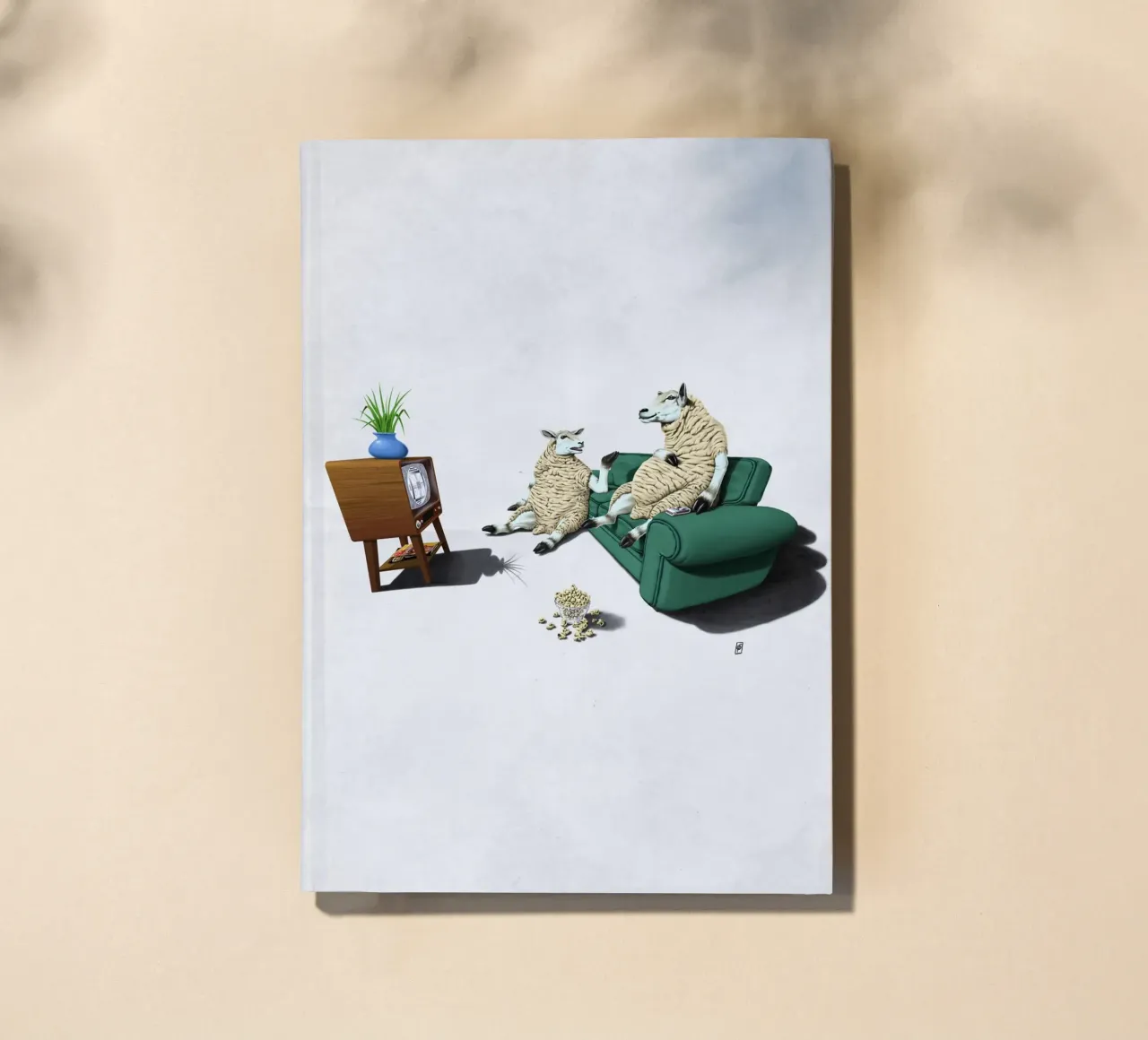 Sheep (Wordless) notebook by Rob Art | Illustration