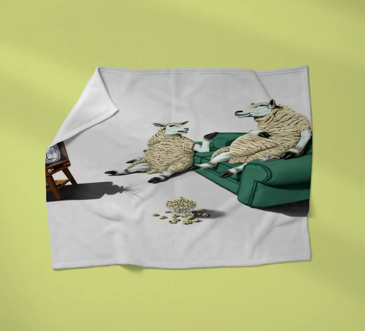 Sheep (Wordless) coperta in pile da Rob Art | Illustration