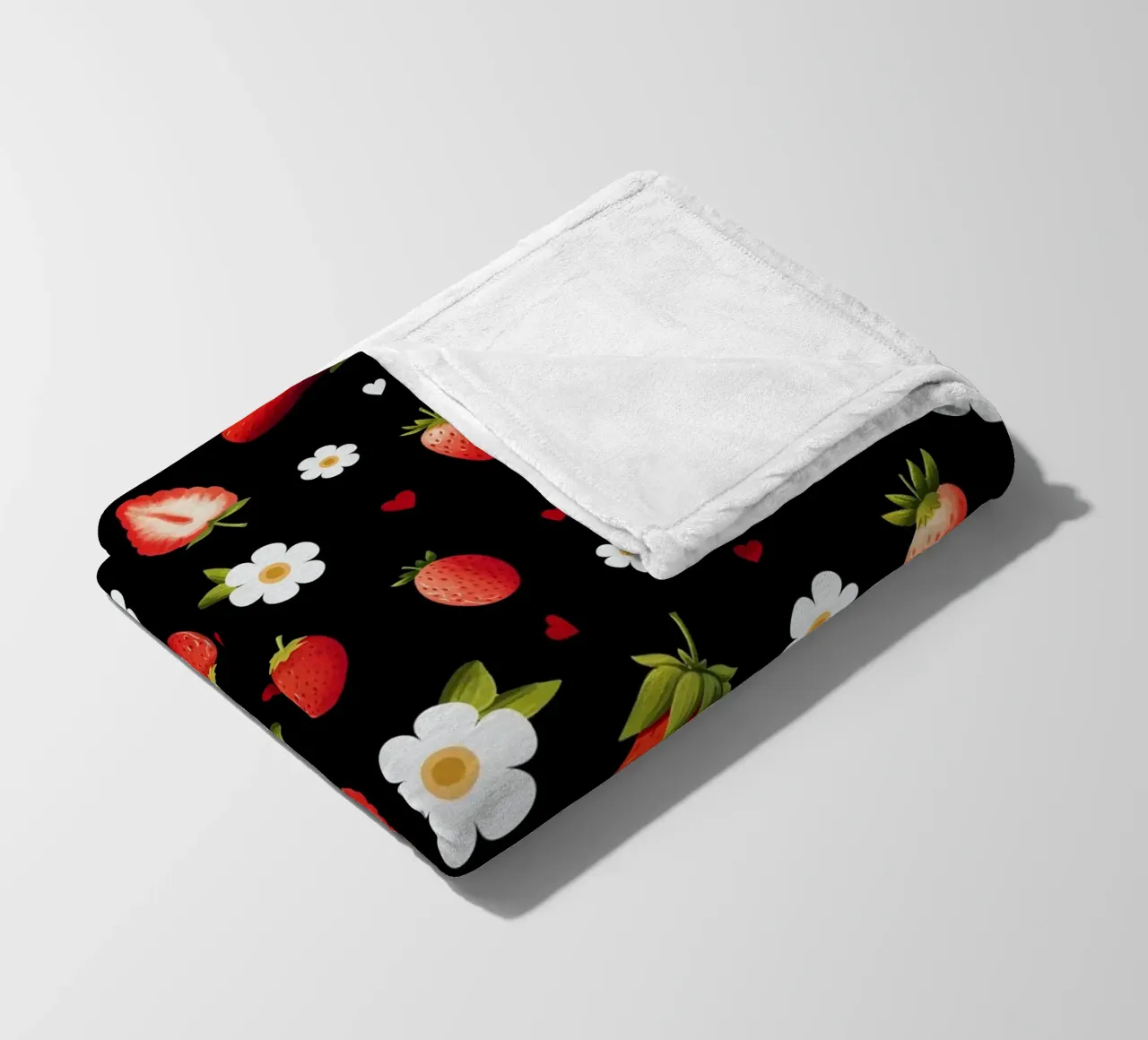 Strawberries coperta in pile da Vivi Nicolin