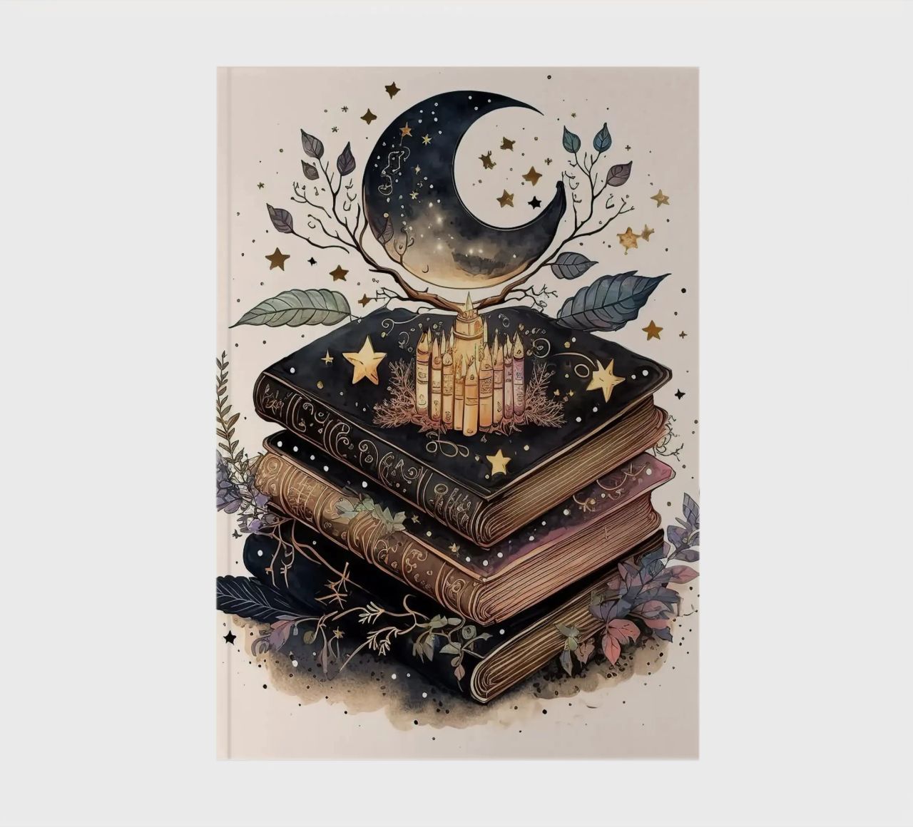 stacked books notebook by Jonathan R NASH