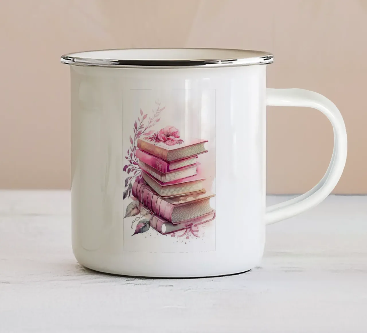 libri tazza in smalto da Jonathan R NASH