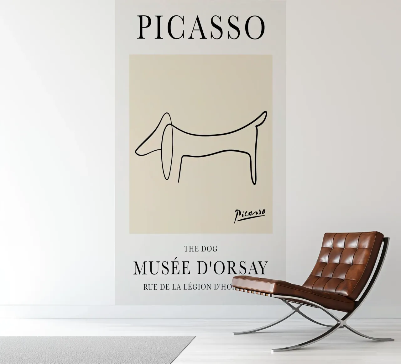 Picasso Dog Line photo wallpaper by Jam Poster