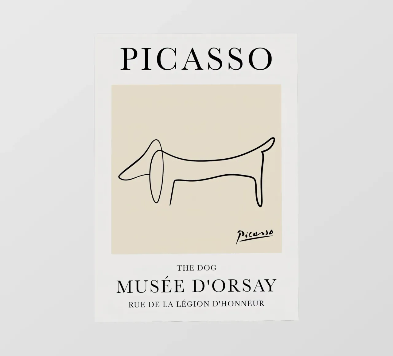 Picasso Dog Line photo wallpaper by Jam Poster