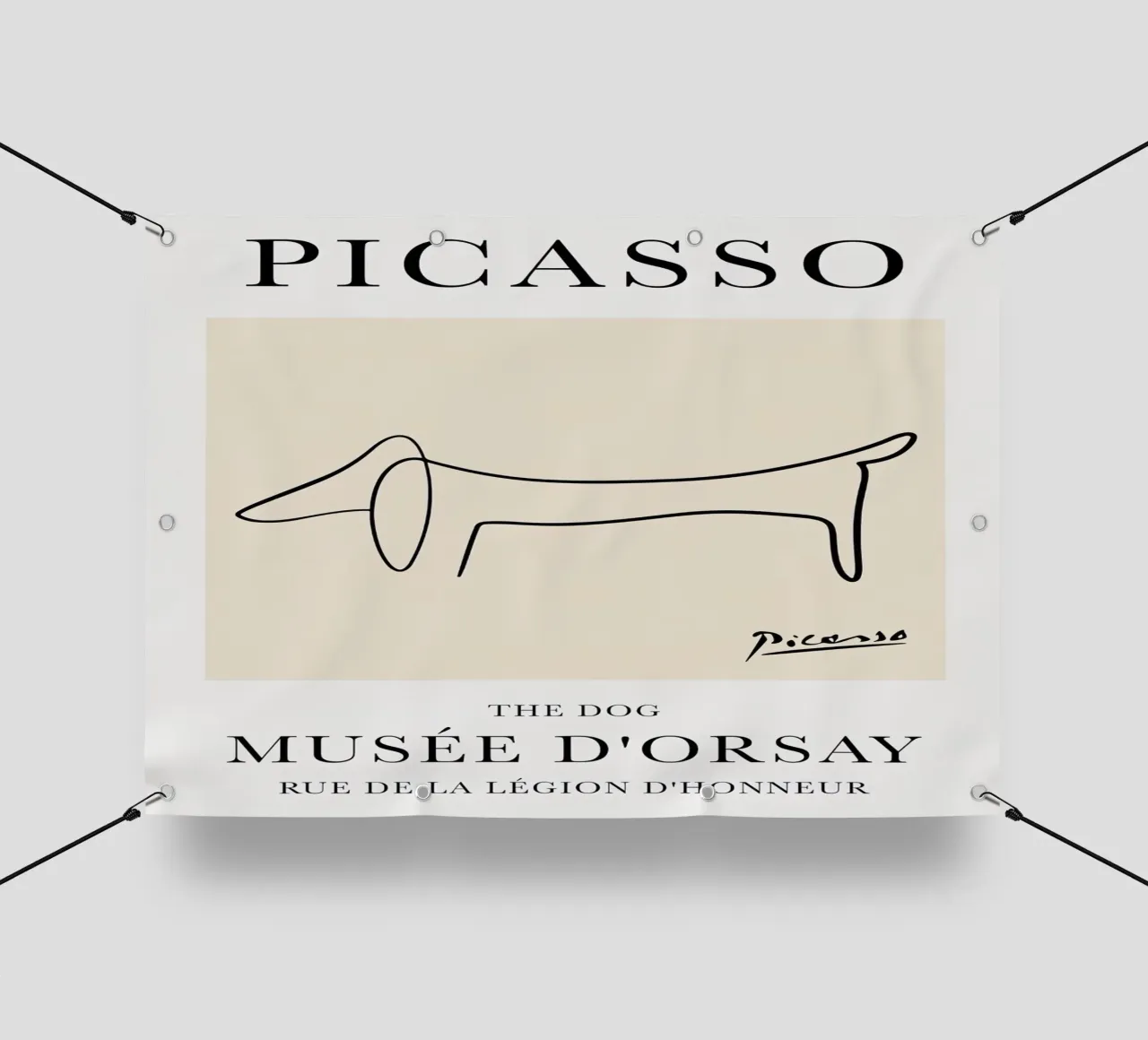 Picasso Dog Line telo in pvc da Jam Poster