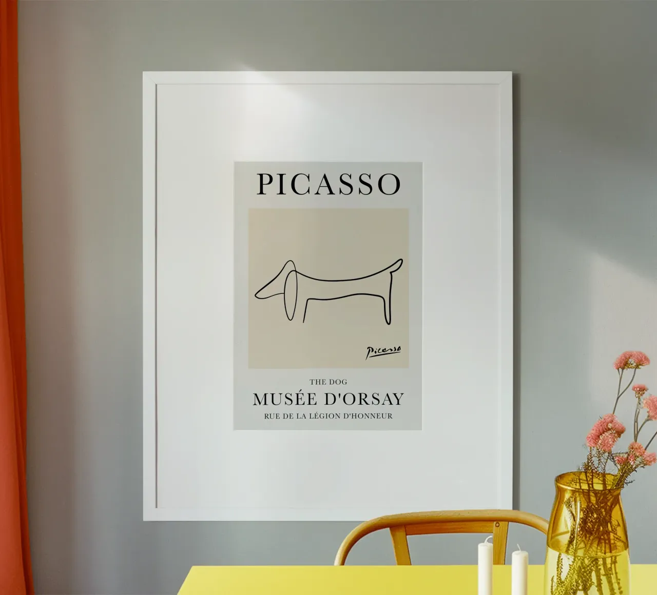 Picasso Dog Line poster da Jam Poster