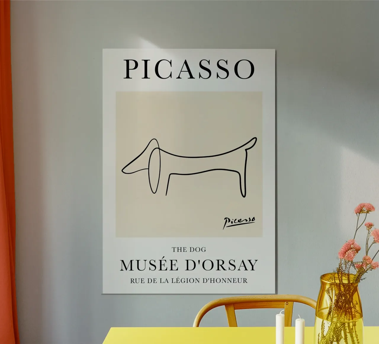 Picasso Dog Line poster da Jam Poster