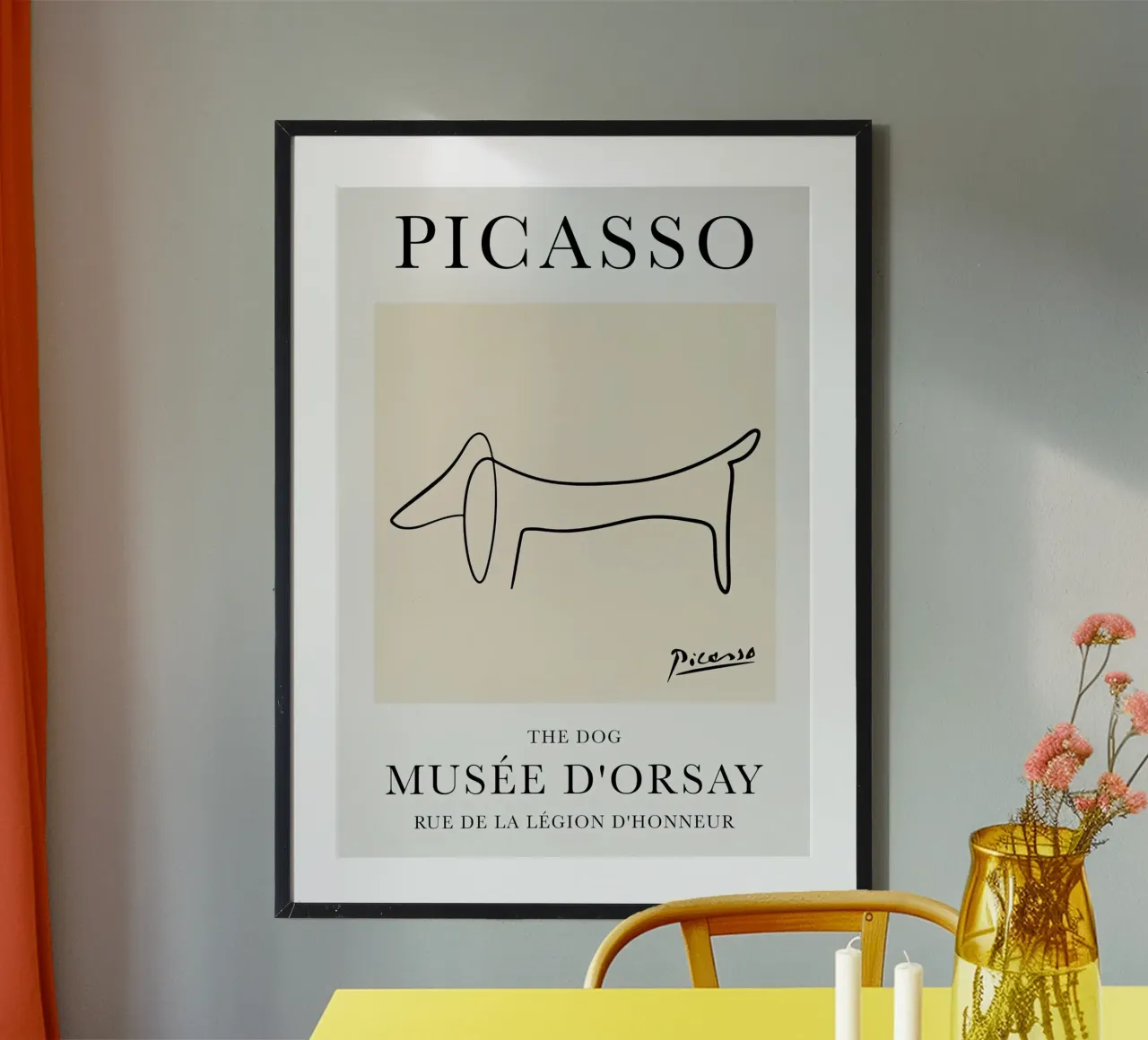 Picasso Dog Line poster da Jam Poster