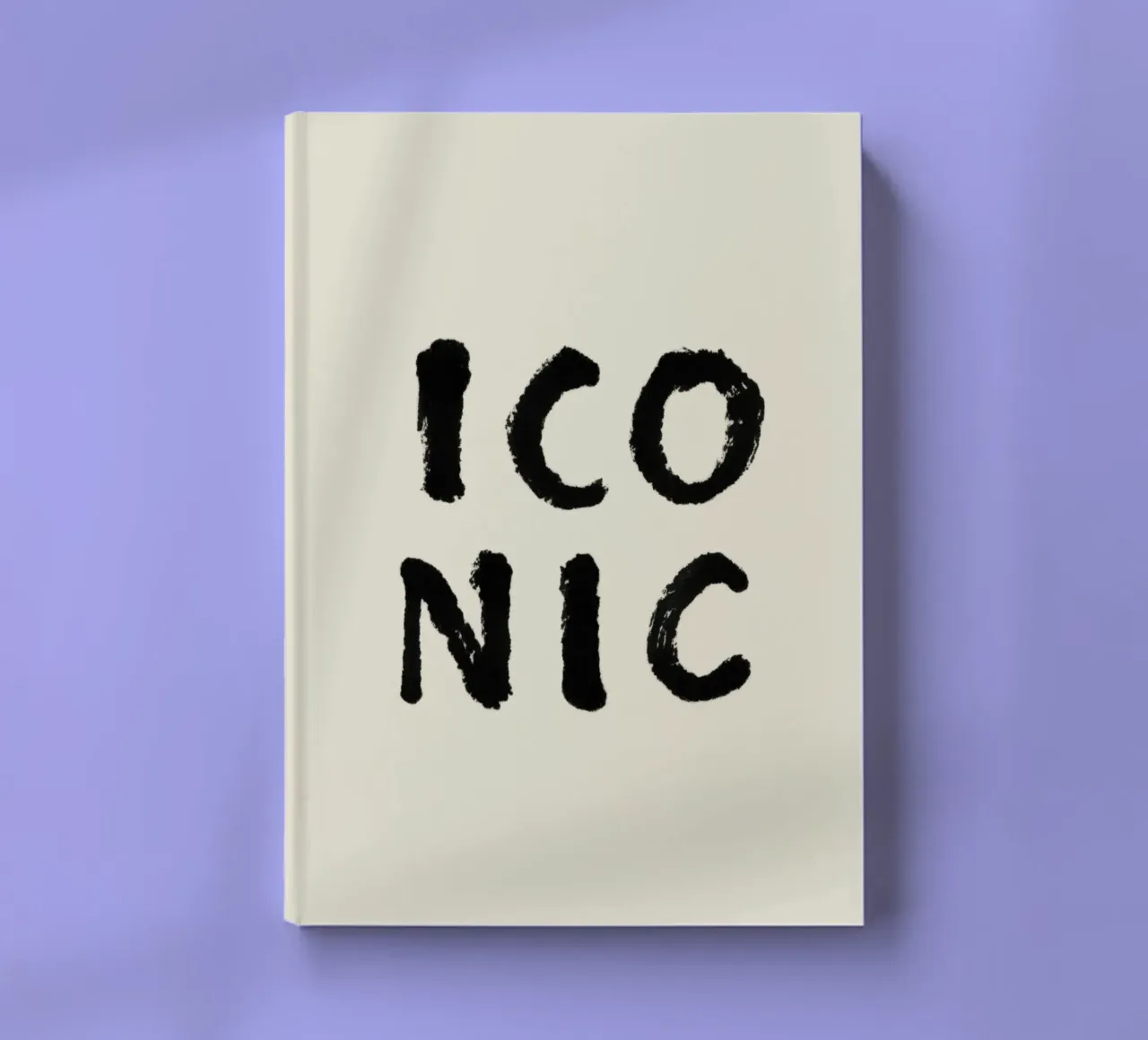 Iconic - Typography notebook by intemporalis