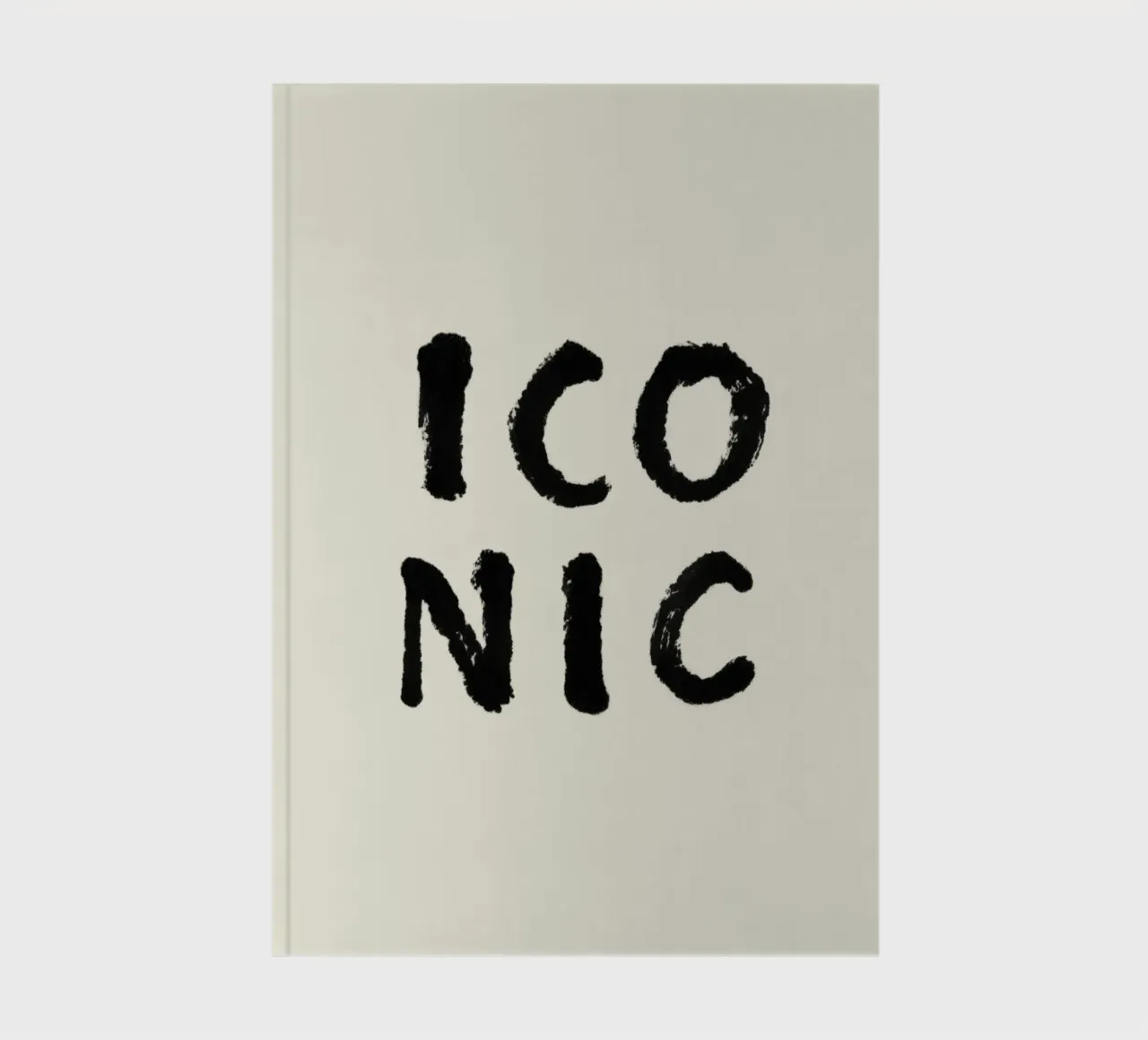 Iconic - Typography notebook by intemporalis
