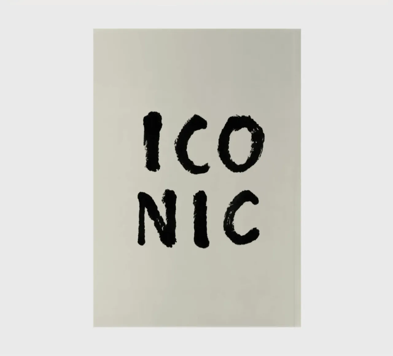 Iconic - Typography notebook by intemporalis