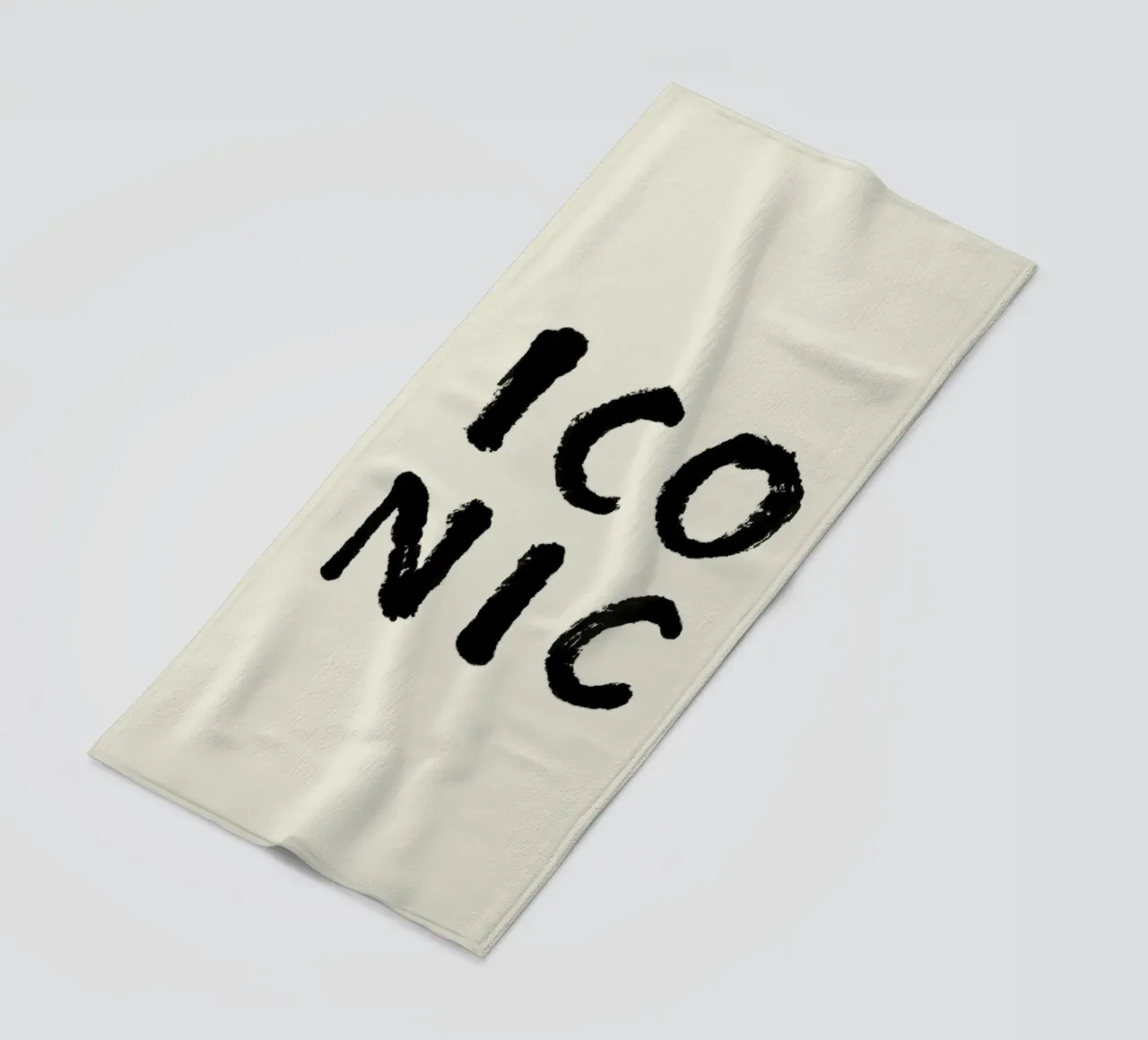 Iconic - Typography beach towel by intemporalis
