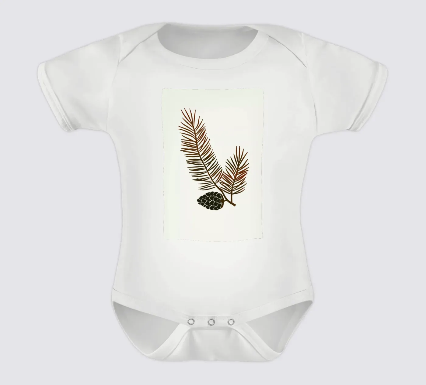 Pine Kurzarm Babybody von Kubistika