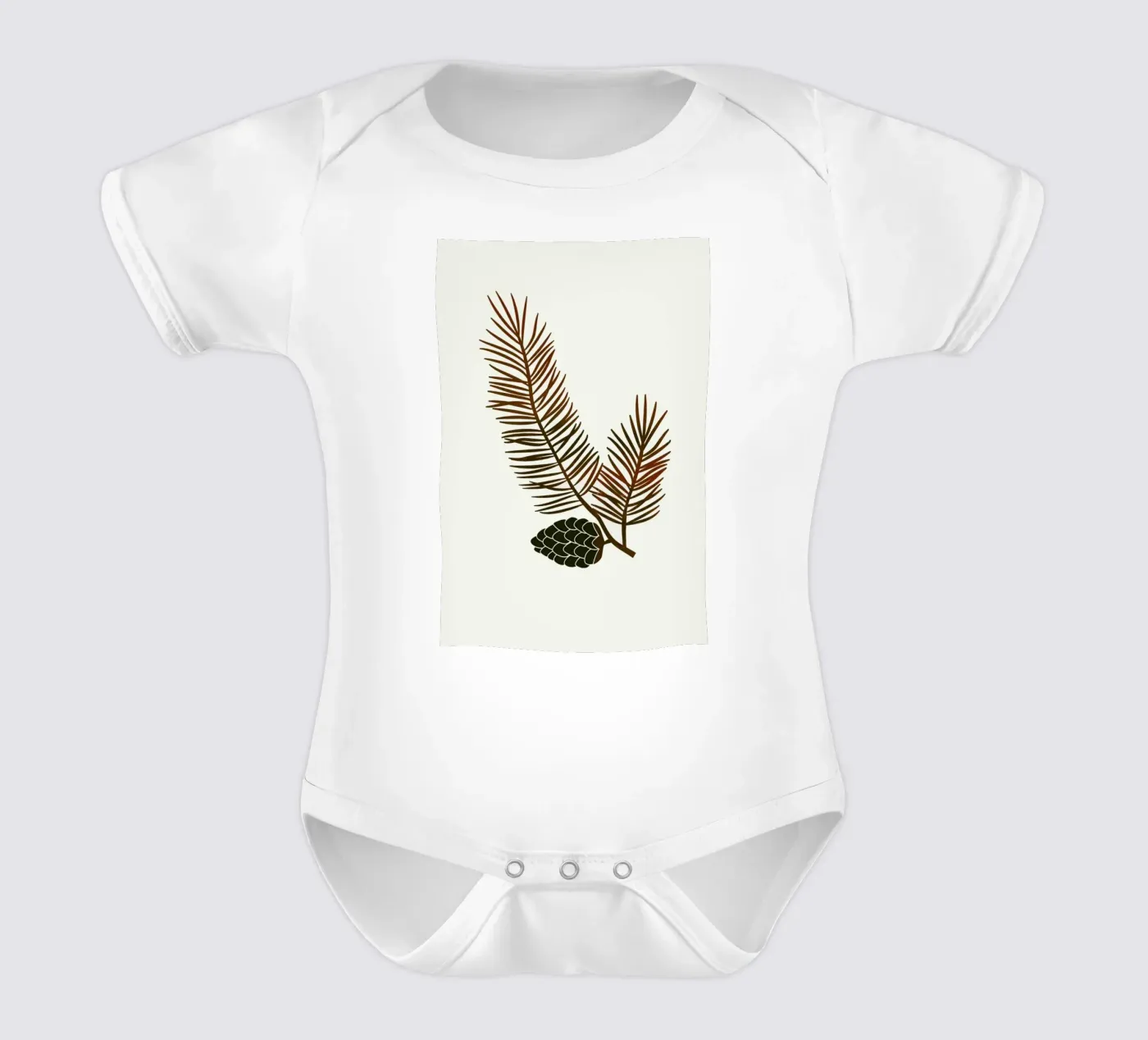 Pine Kurzarm Babybody von Kubistika