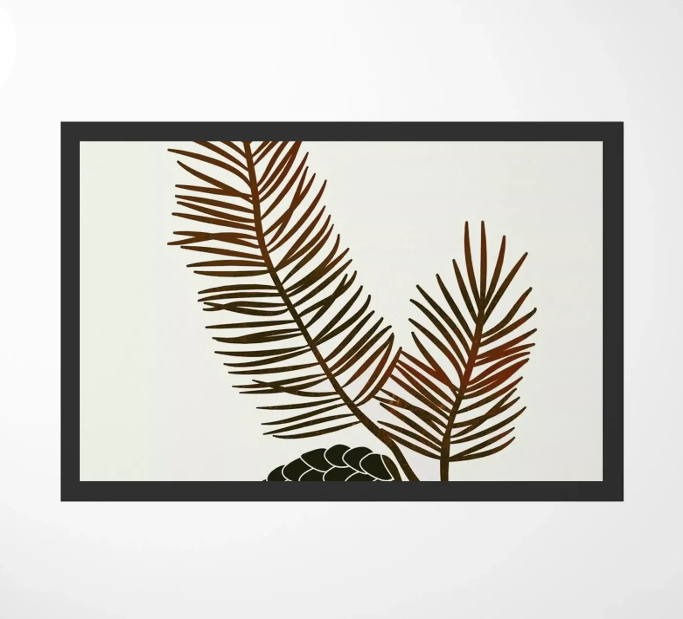 Pine Fußmatte von Kubistika