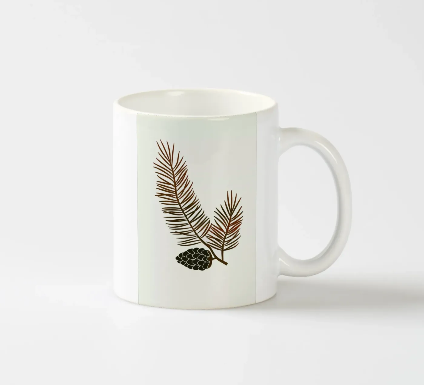 Pine ceramic mug by Kubistika