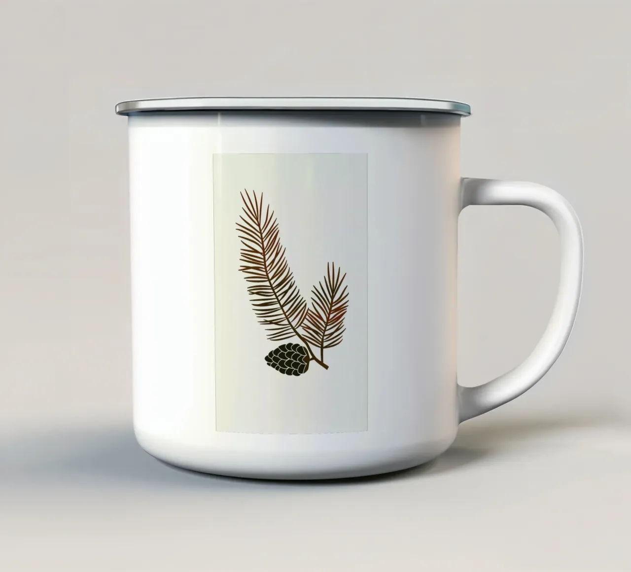 Pine tazza in smalto da Kubistika